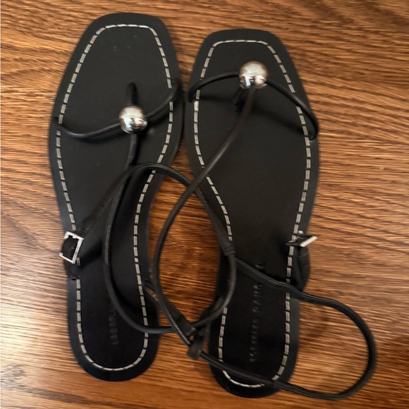 Loeffler Randal Lara Black Strappy Sandal - Picture 4 of 6